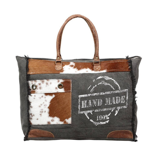 100% Handmade Print Weekender Bag: Handmade Print