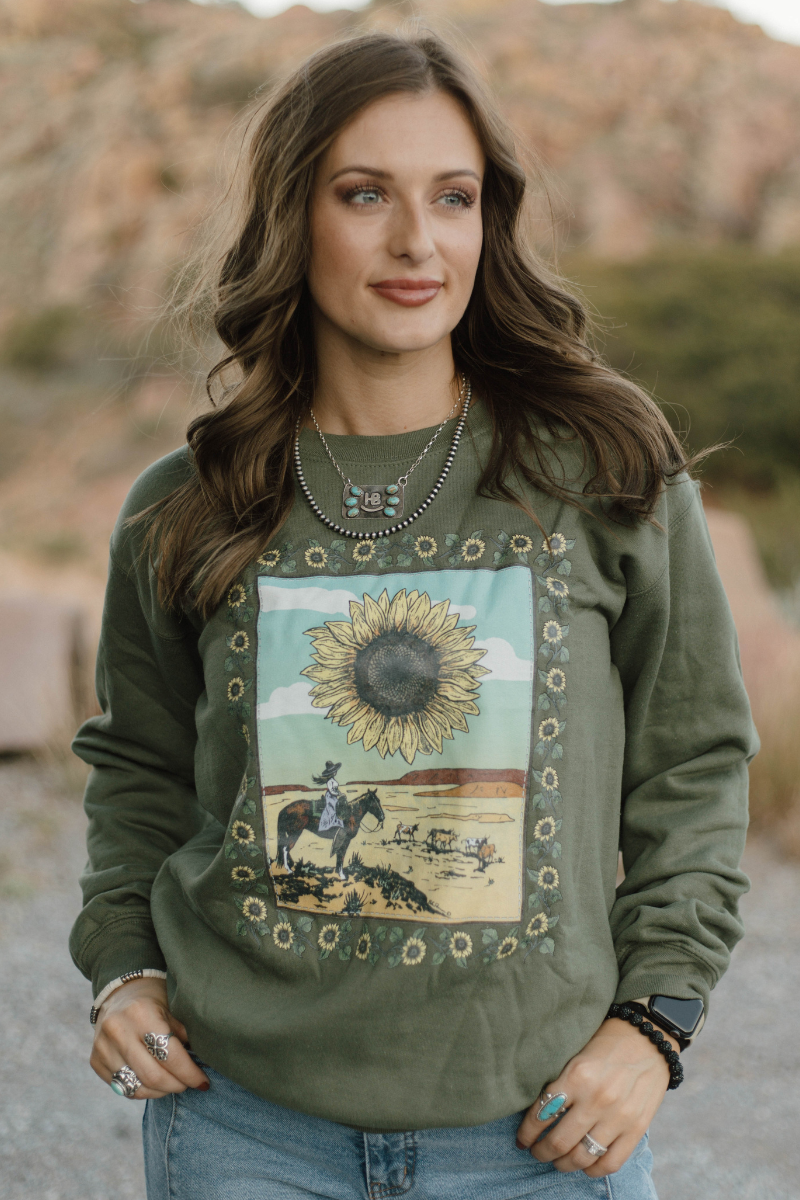 Sunflowers Crewneck