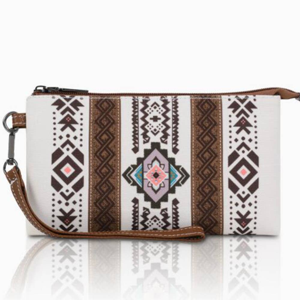Aztec Coin Purse: White