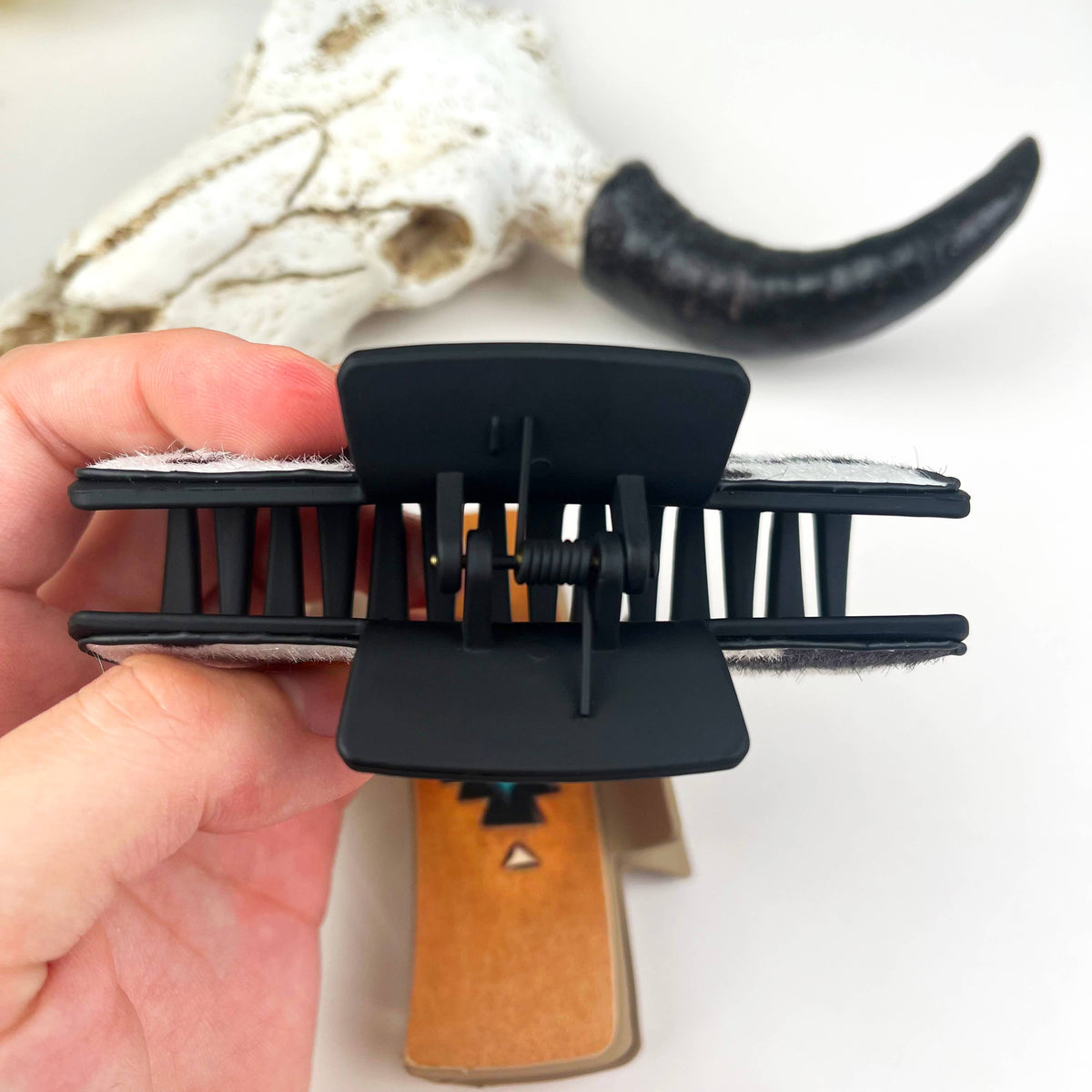 Sunflower/Cow Print Hair Claw