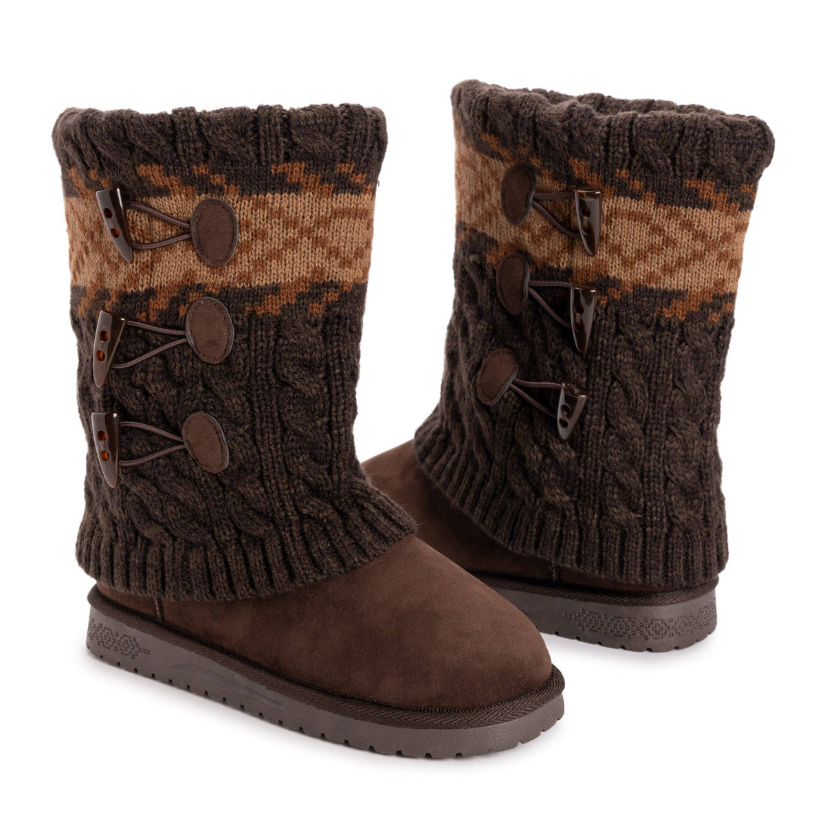 Muk Luks Cheryl Cuff Knit Boots