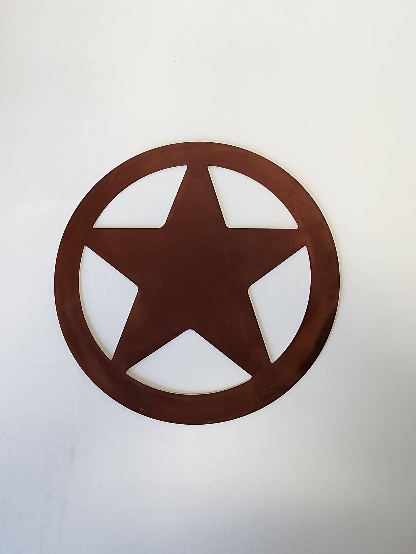 Texas Star Circular Wall Image Sign 8 Inch