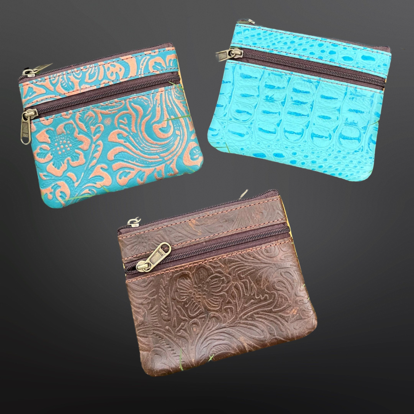 Shades of Turquoise Coin Purse