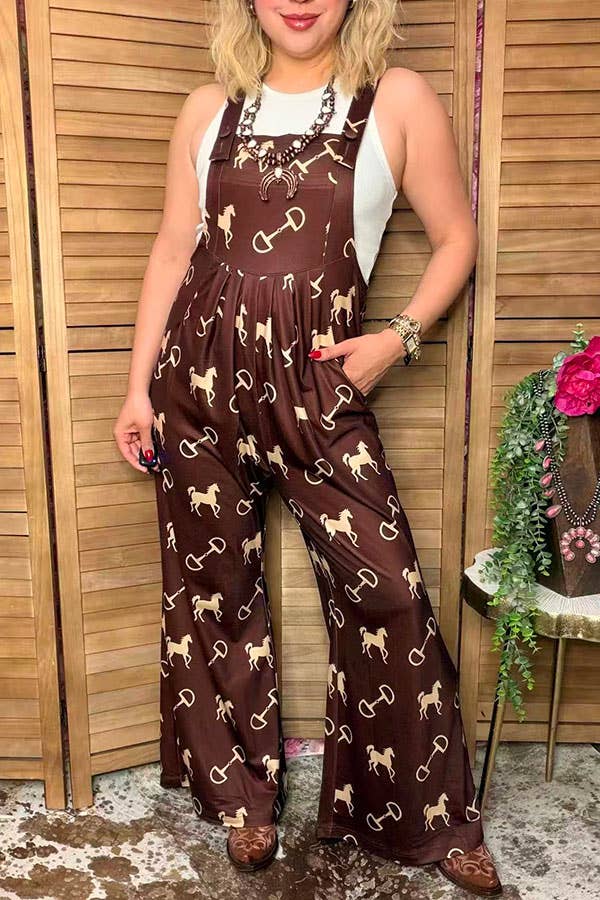 Western Chic Wide Leg Jumpsuit