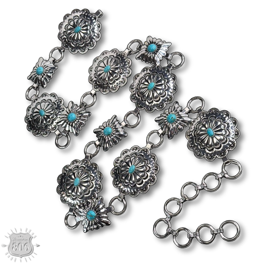 Round and Square Concho Link Belt