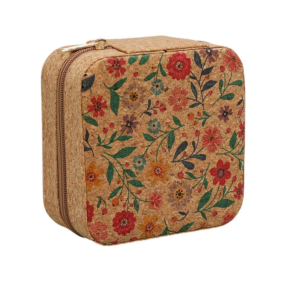 Floral Travel Jewelry Box
