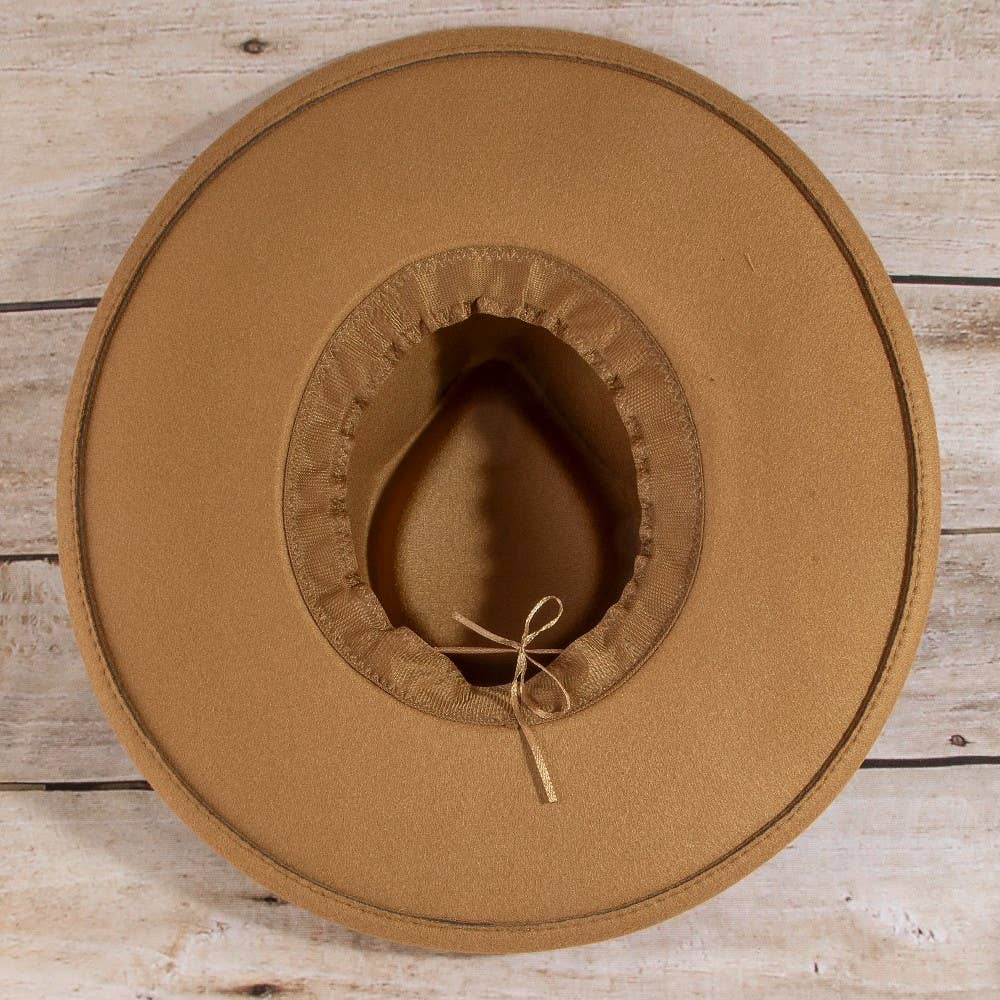 Double Belt Strap Fedora Hat