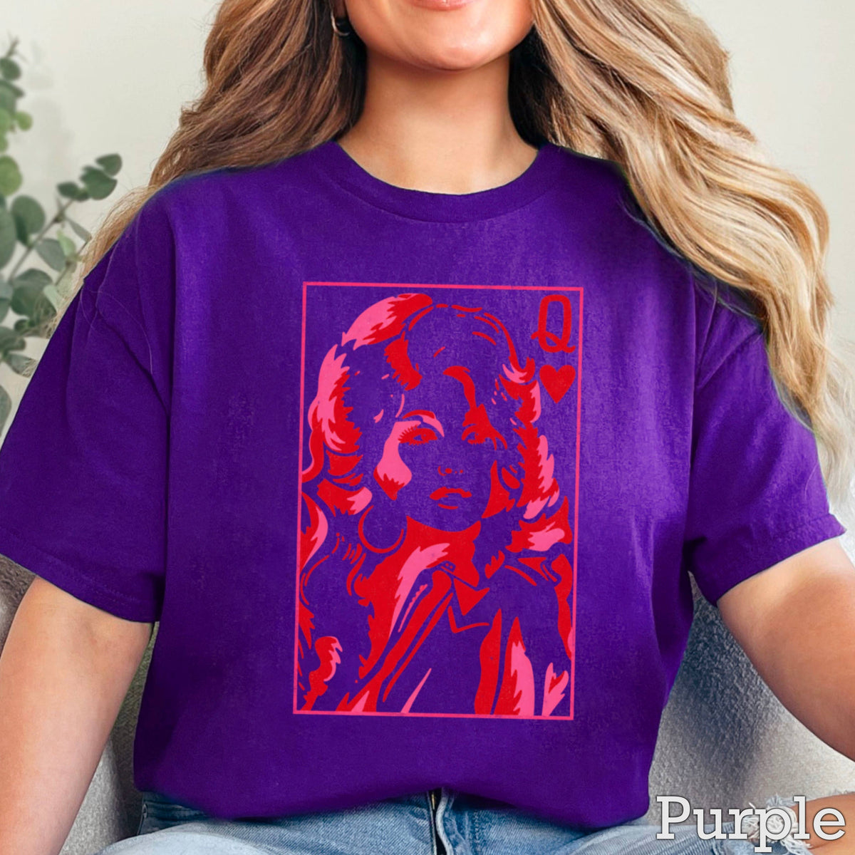 Doll Queen Of Hearts Women’s Graphic T-Shirt | Gildan : White / 2XL
