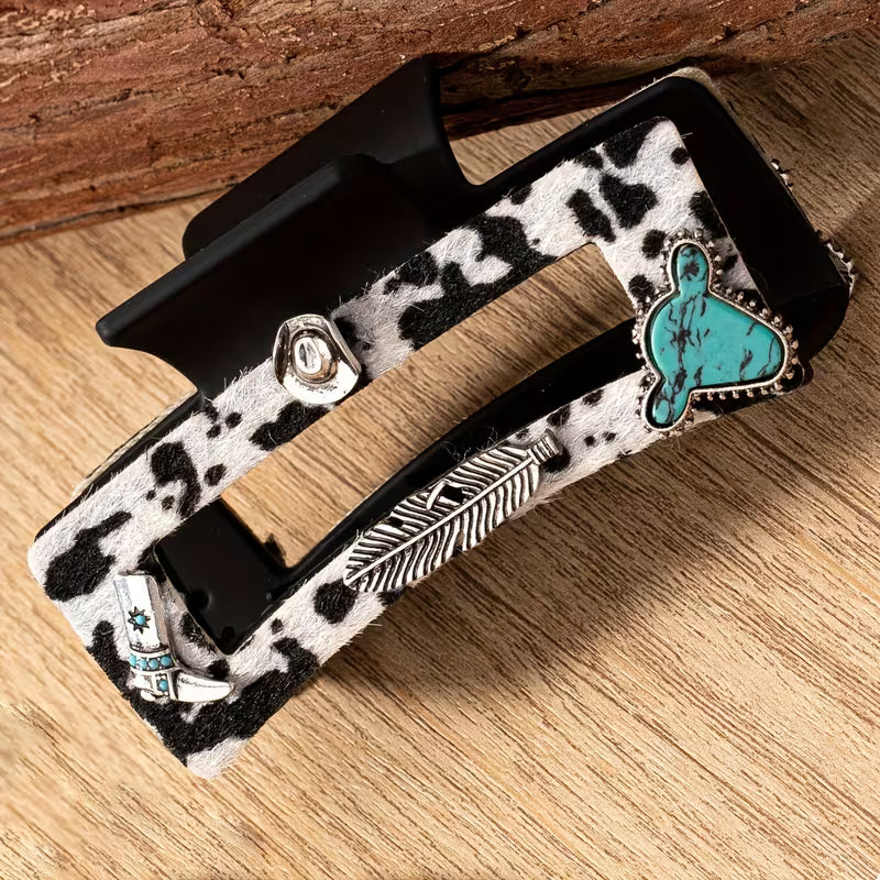 Cowhide Claw Clip