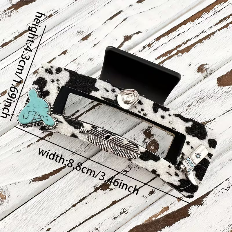 Cowhide Claw Clip