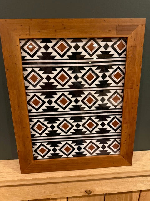 Aztec Inspired Framed Art