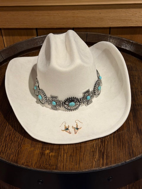 Longhorn Skull Drop Earrings