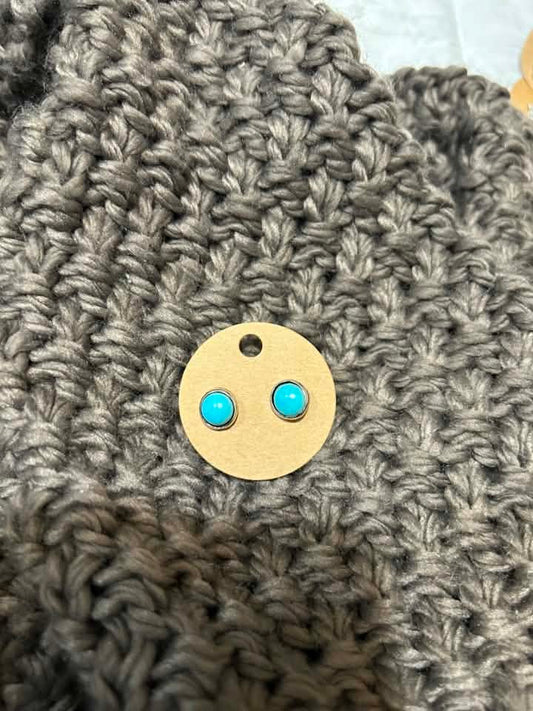Turquoise Round Studs
